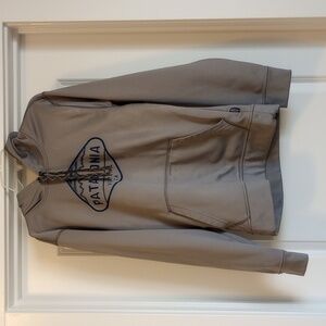 Patagonia Hoodie Sz S Grey Blue Womens Comfy Outdoor Hike Adventure Camping Cool